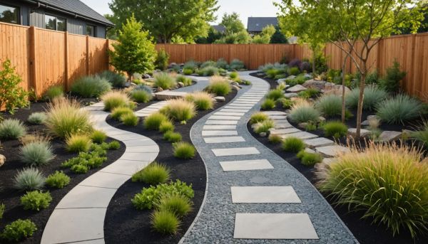 Les allées de jardin écologiques pour un accès design