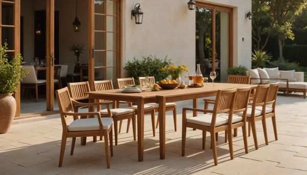 Mobilier de jardin en teck : élégance et longévité